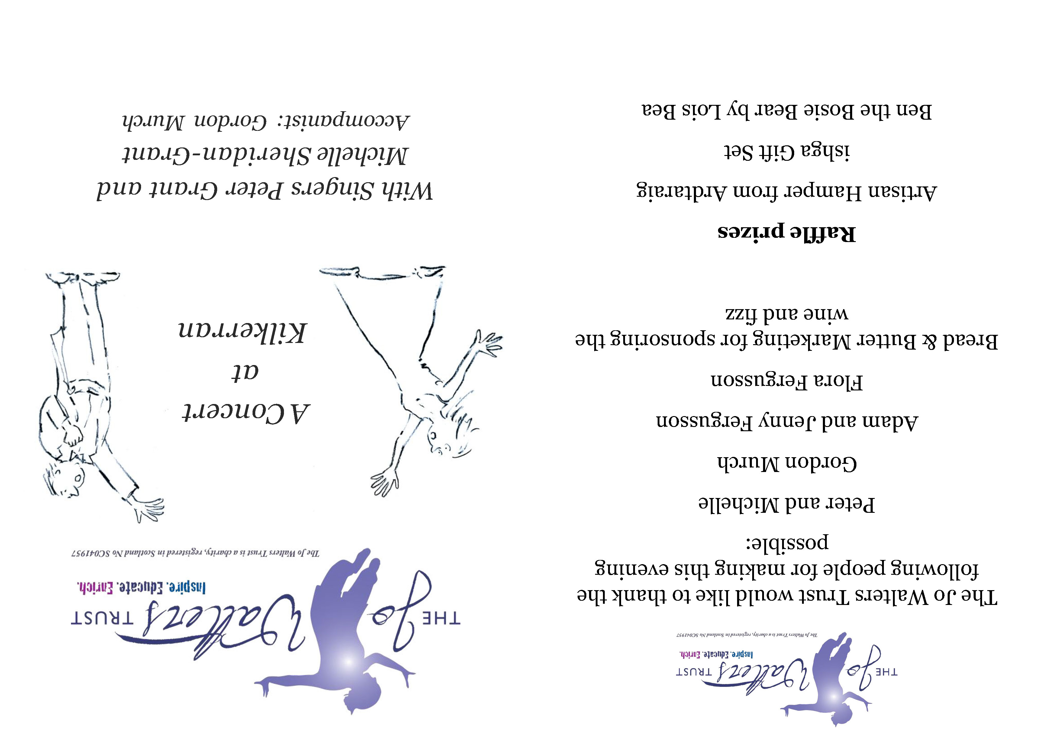 KC concert programme